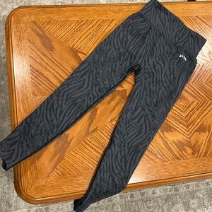 Grey Zebra Print leggings by AYBL!